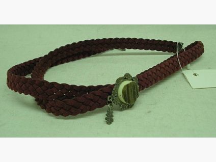 Kordel mit Horn/Eichlaub - rotes Kordelband