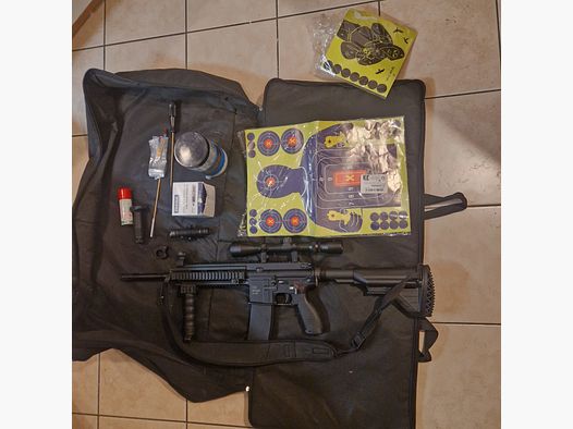Hk416d RAM CO2 t4e cal. 43 inklusive viel Zubehör