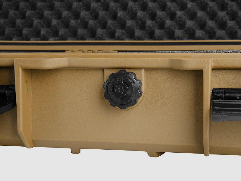 GSG AR15-Waffenkoffer, Medium TAN (außen: 100x35x14cm / innen: 94,5x29,5cm