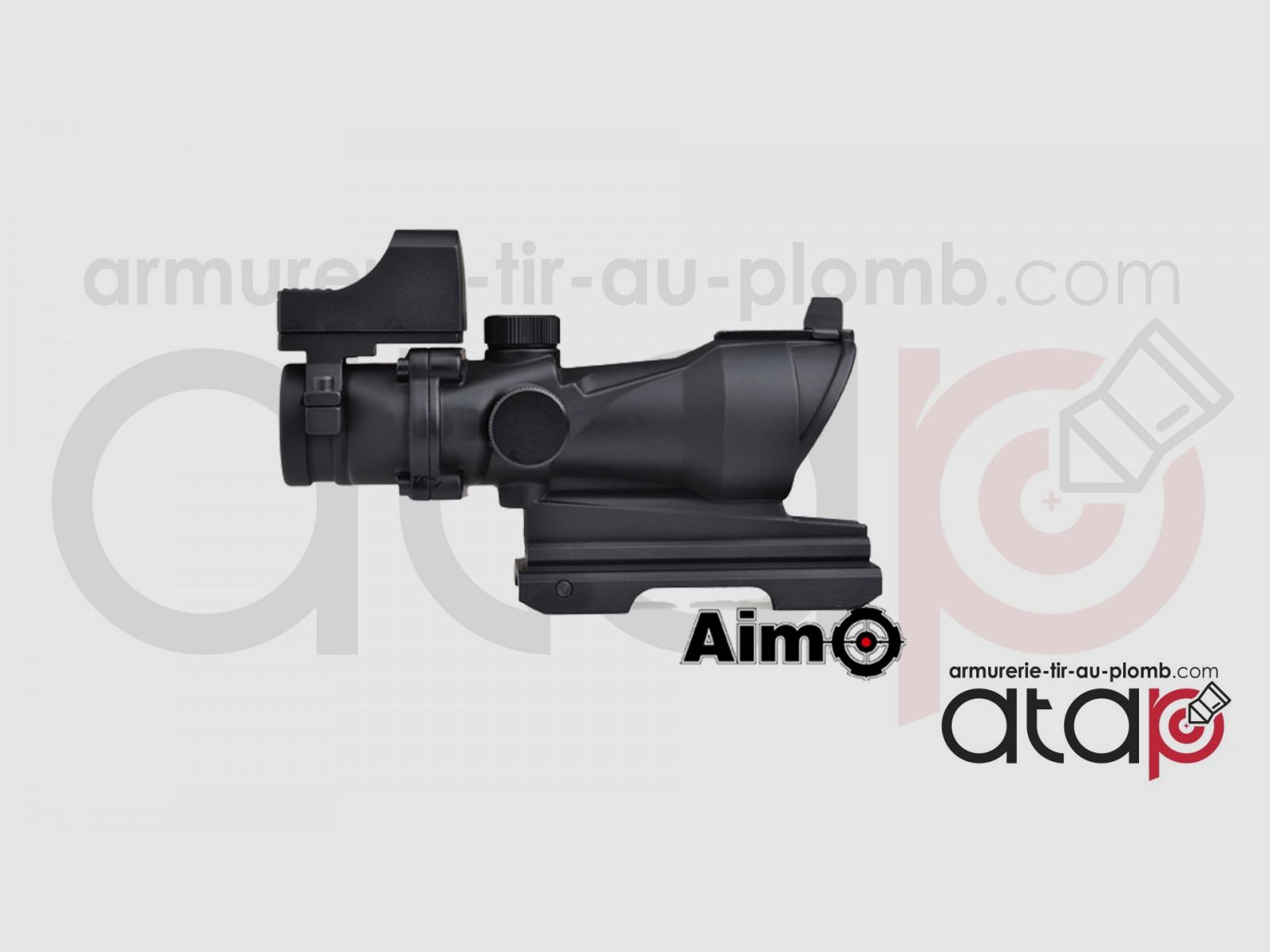 Visore combo combat scope 4x32 QD e red dot sight nero, immagine 2 di 5