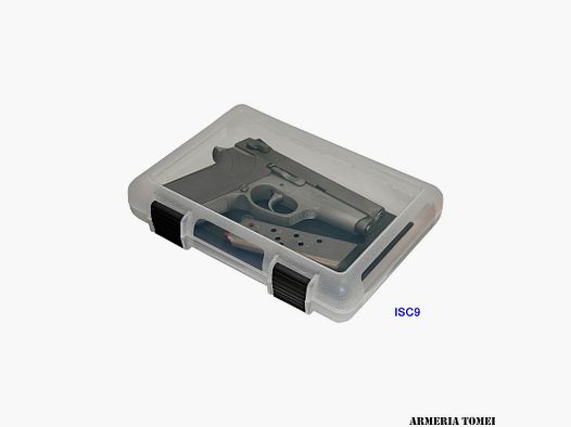 MTM CASE GUARD – ISC9 CASSETTA PORTA PISTOLE 9″ CLEAR