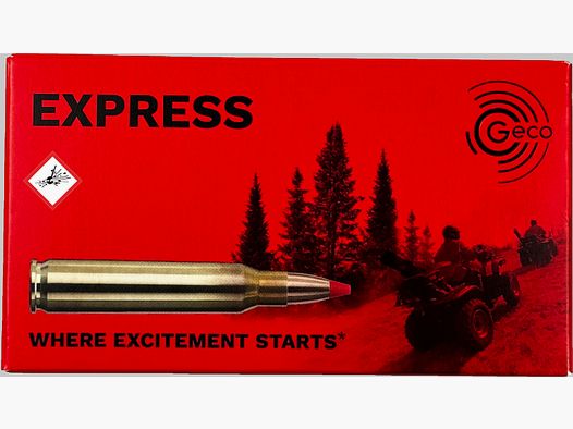 Geco cartouche de chasse Express cal. .223 Rem TM 56grs