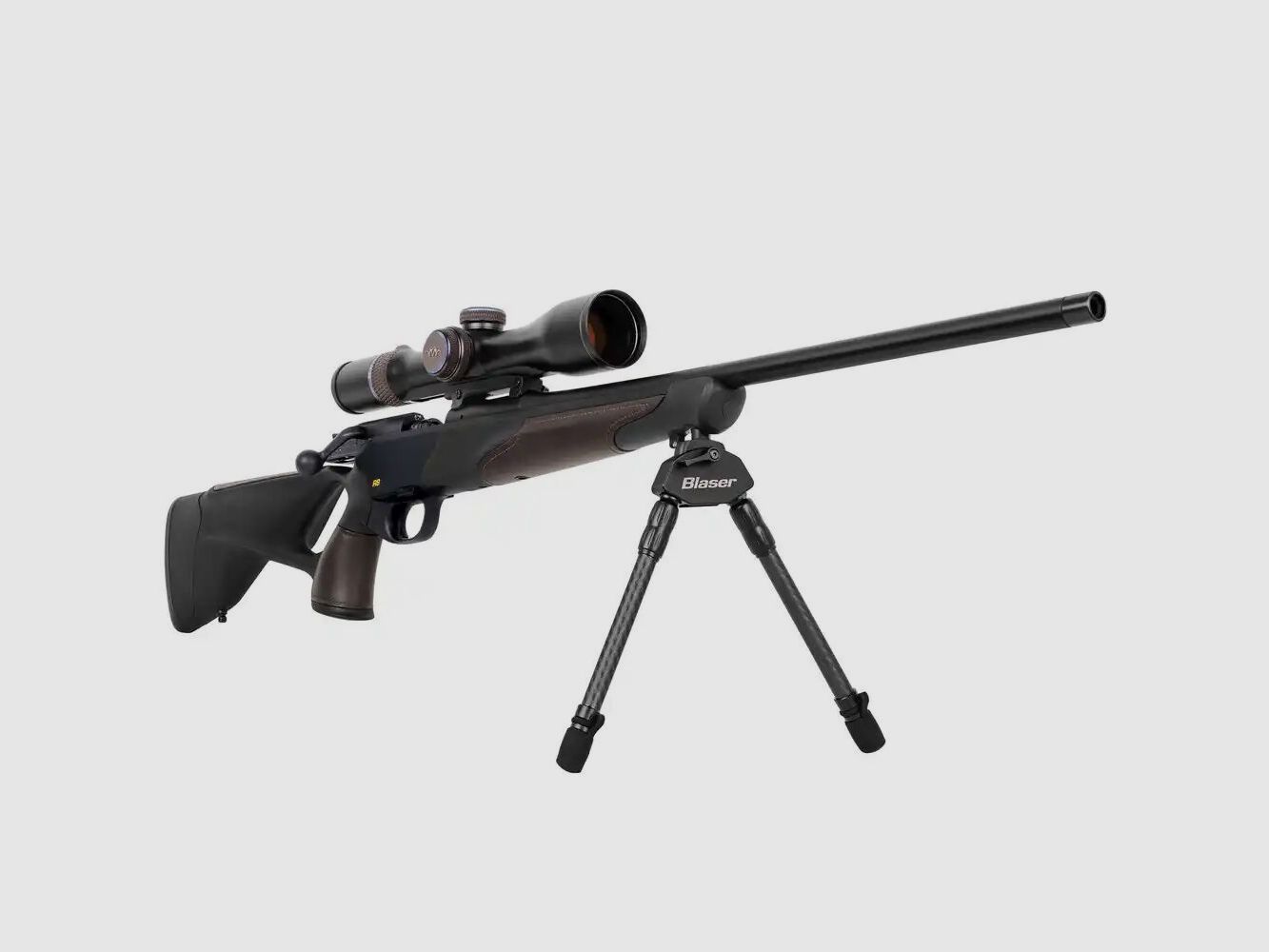 BiPod en carbone Blaser avec finition de crosse avant pour R8 Ultimate / Succes (Ø 19 / 22 mm)