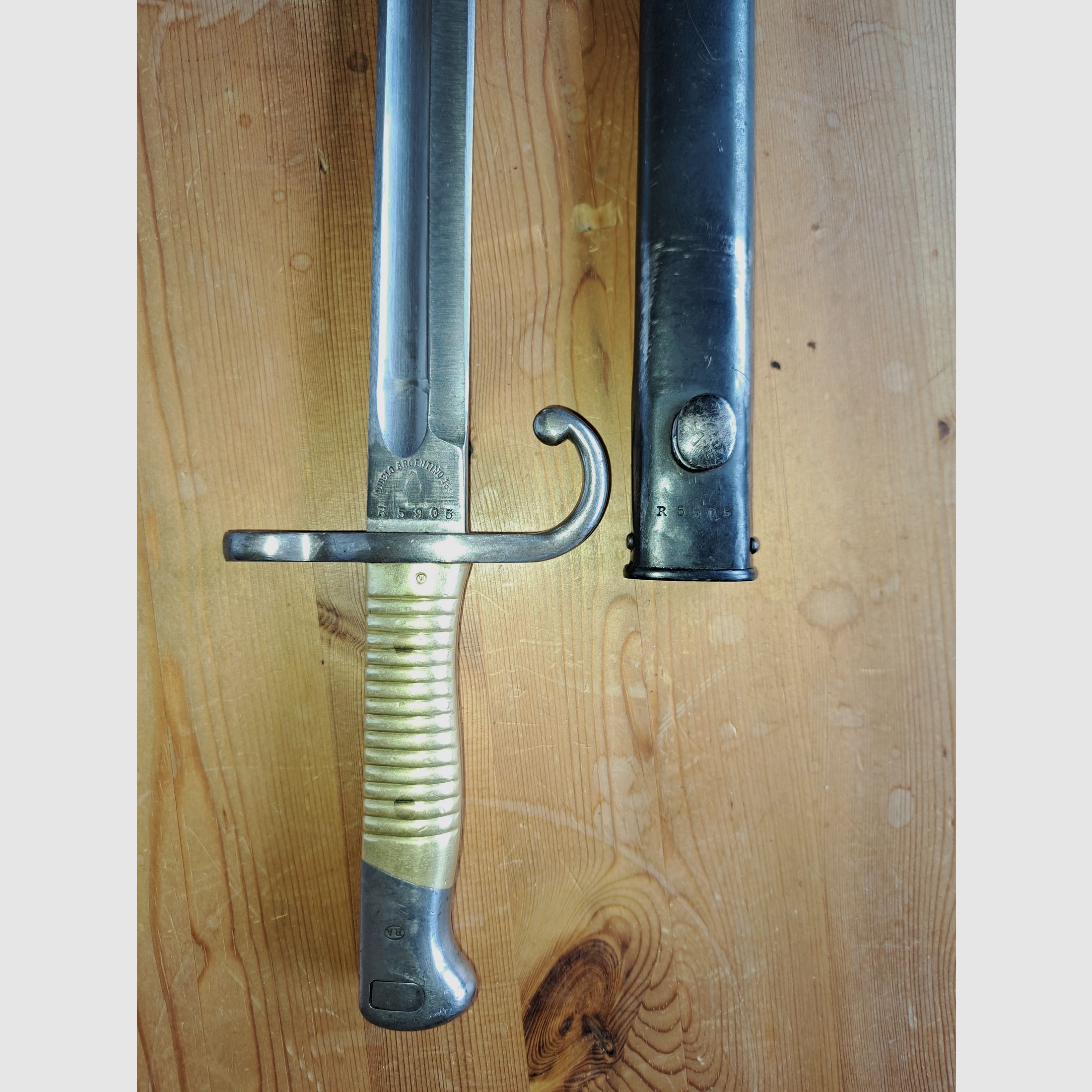 Bajonett Mauser Argentinisch 1891, Weyersberg Kirschbaum , nummerngleich