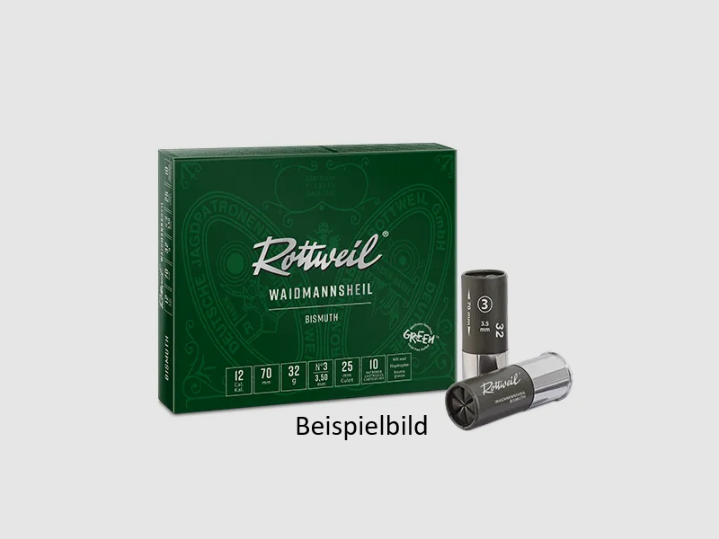 ROTTWEIL Waidmannsheil Steel & Copper HP 12/70 Schrotpatrone 30 g Nr. 1+2