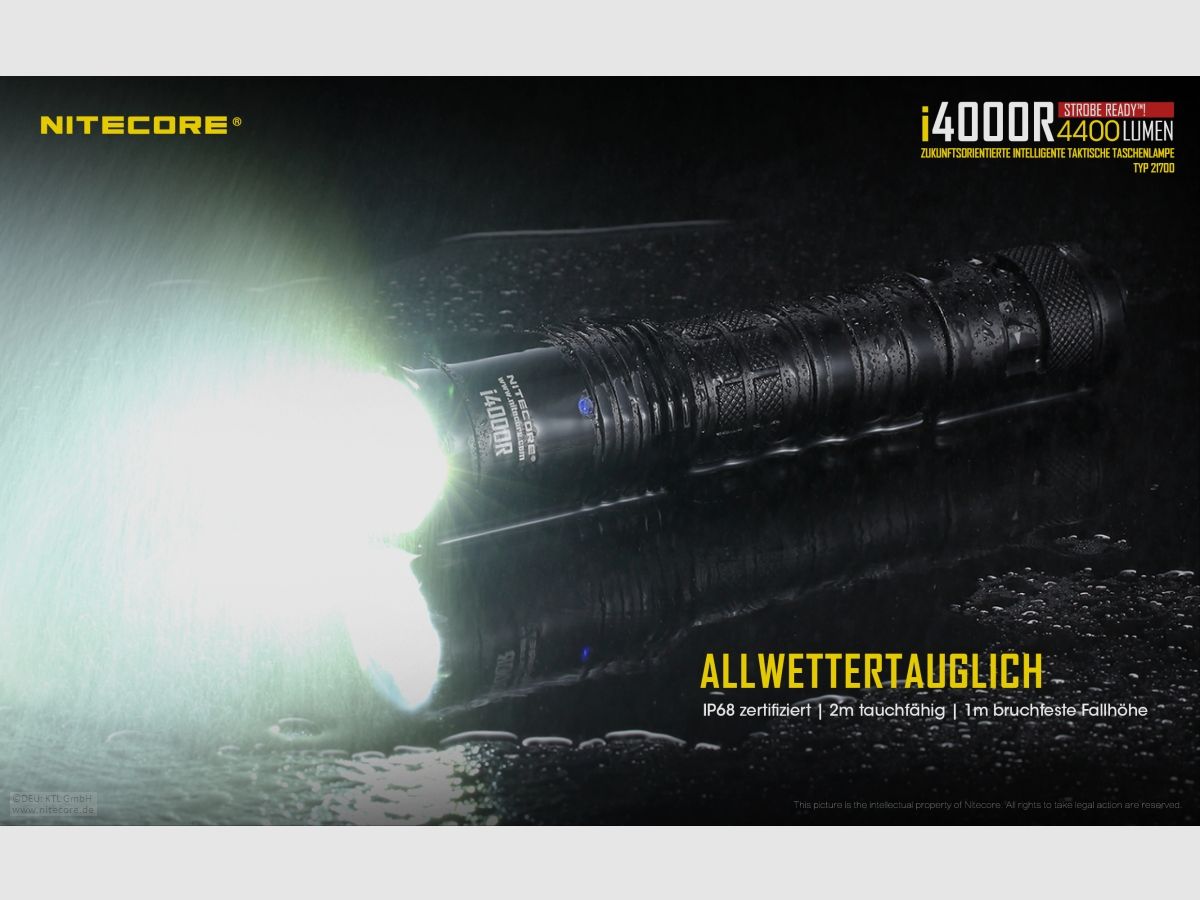Nitecore I4000R flashlight i4000R 4400 lumens