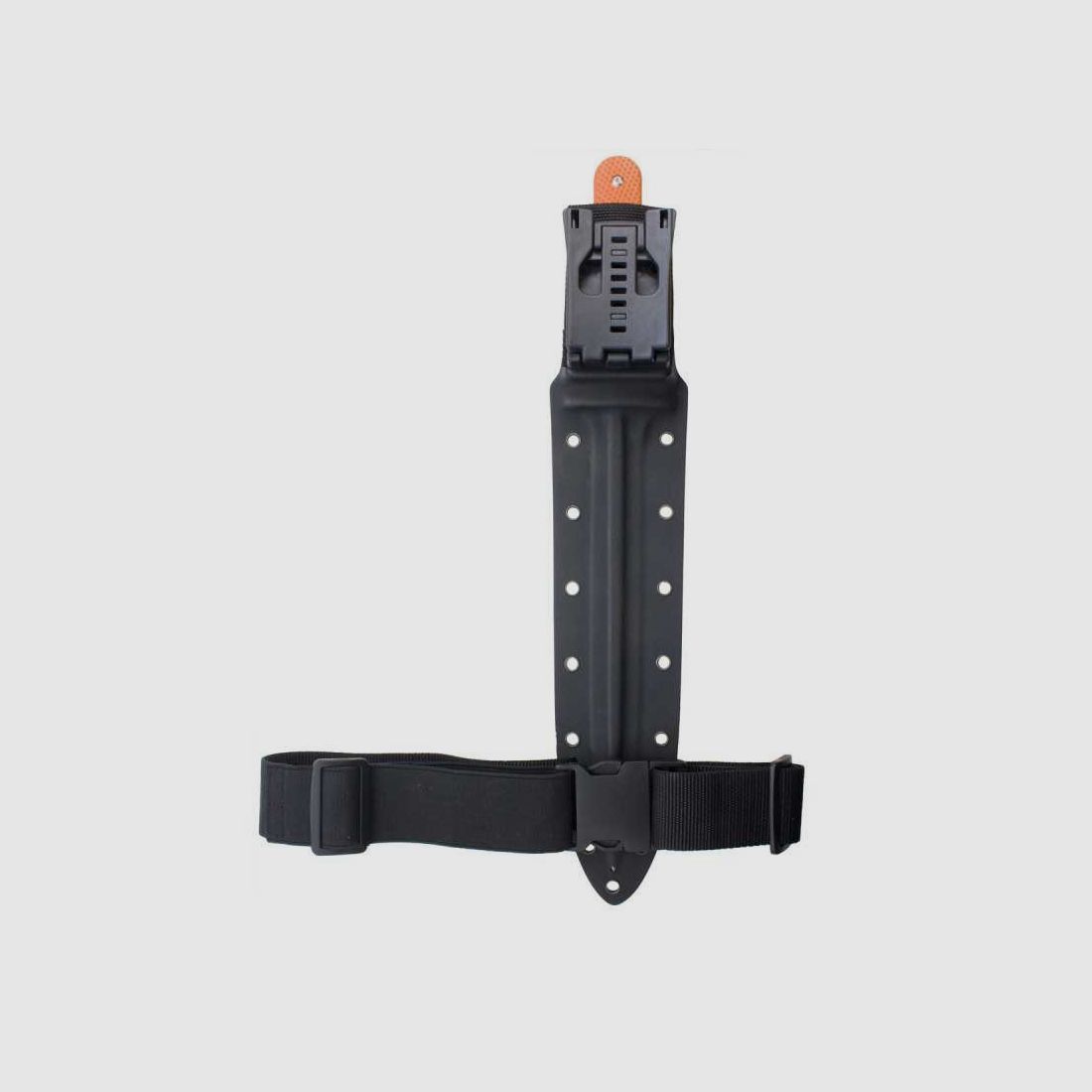 PUMA XP pig sticker 15 Abfangmesser Orange G10 mit Fischhaut Kydex Scheide