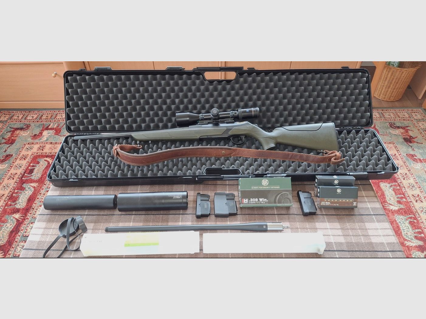 Carabine à répétition Merkel RX Helix avec canon interchangeable