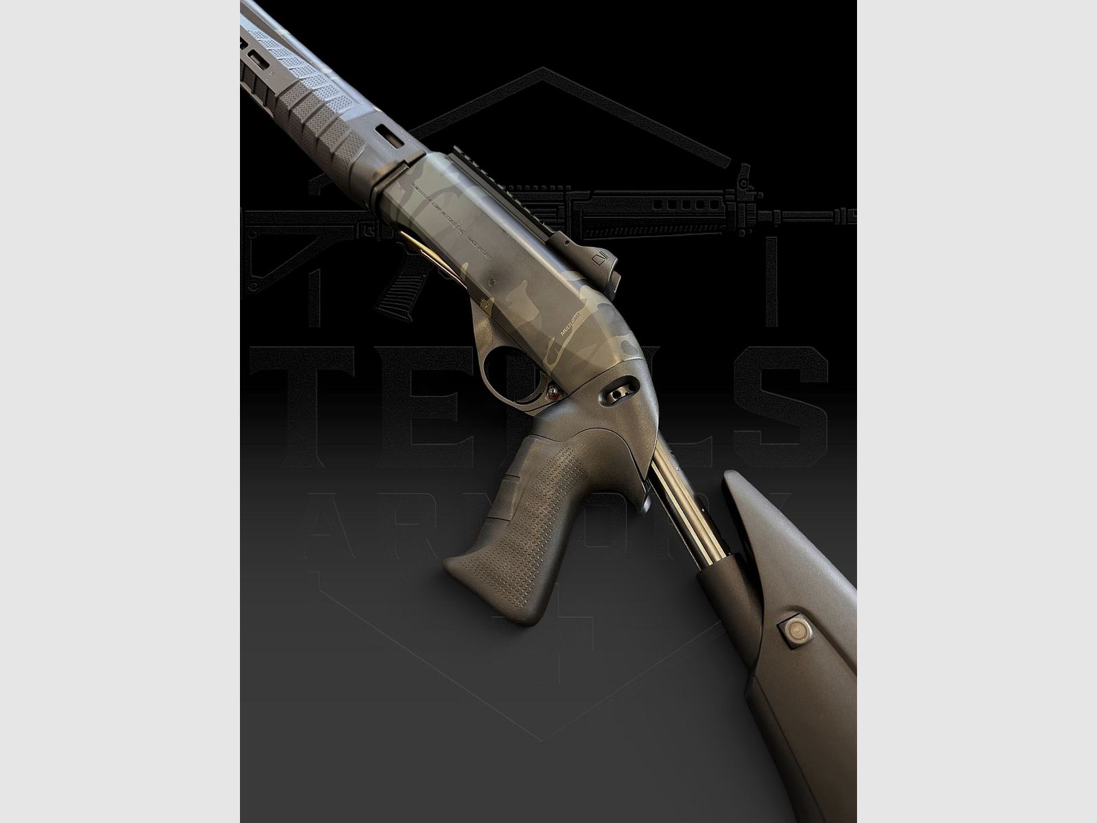 BENELLI, M2-G1 12/76 Selbstladeflinte, Multicam Black., Bild 3 von 6