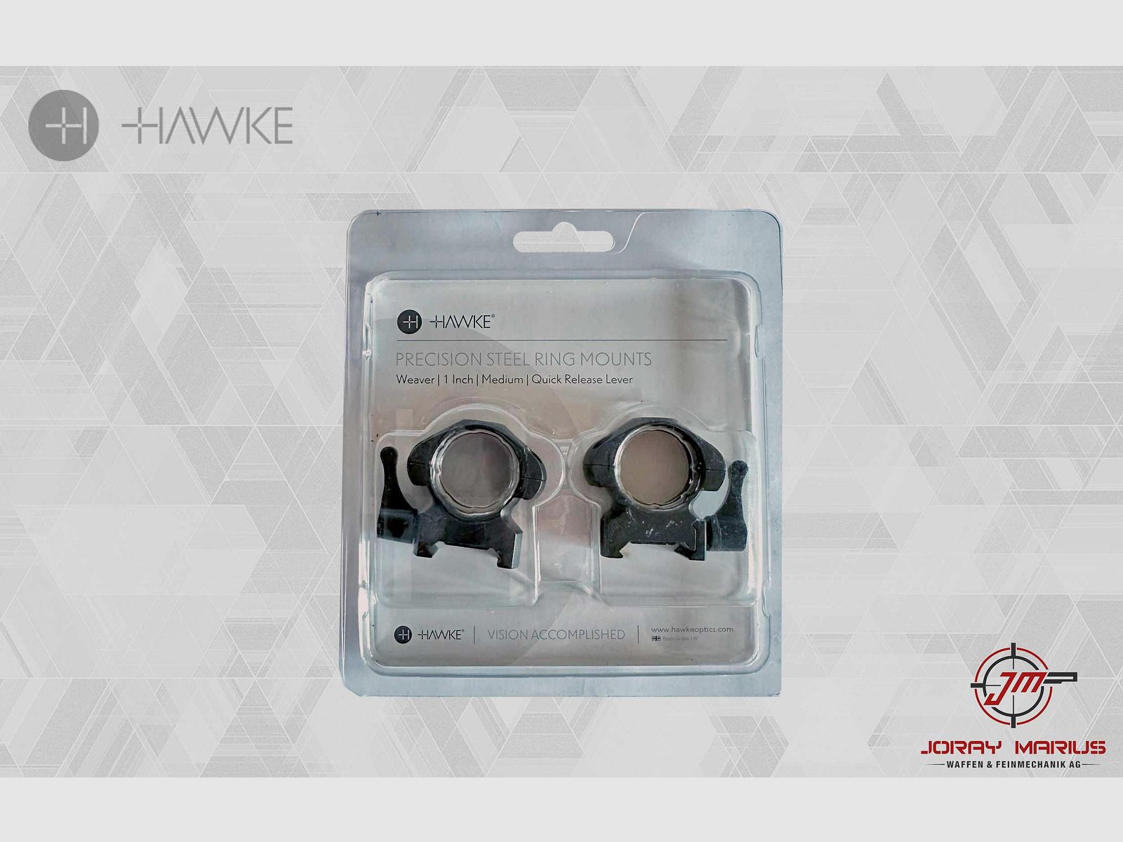 Hawke montaggio ad anello di precisione in acciaio, immagine 2 di 3