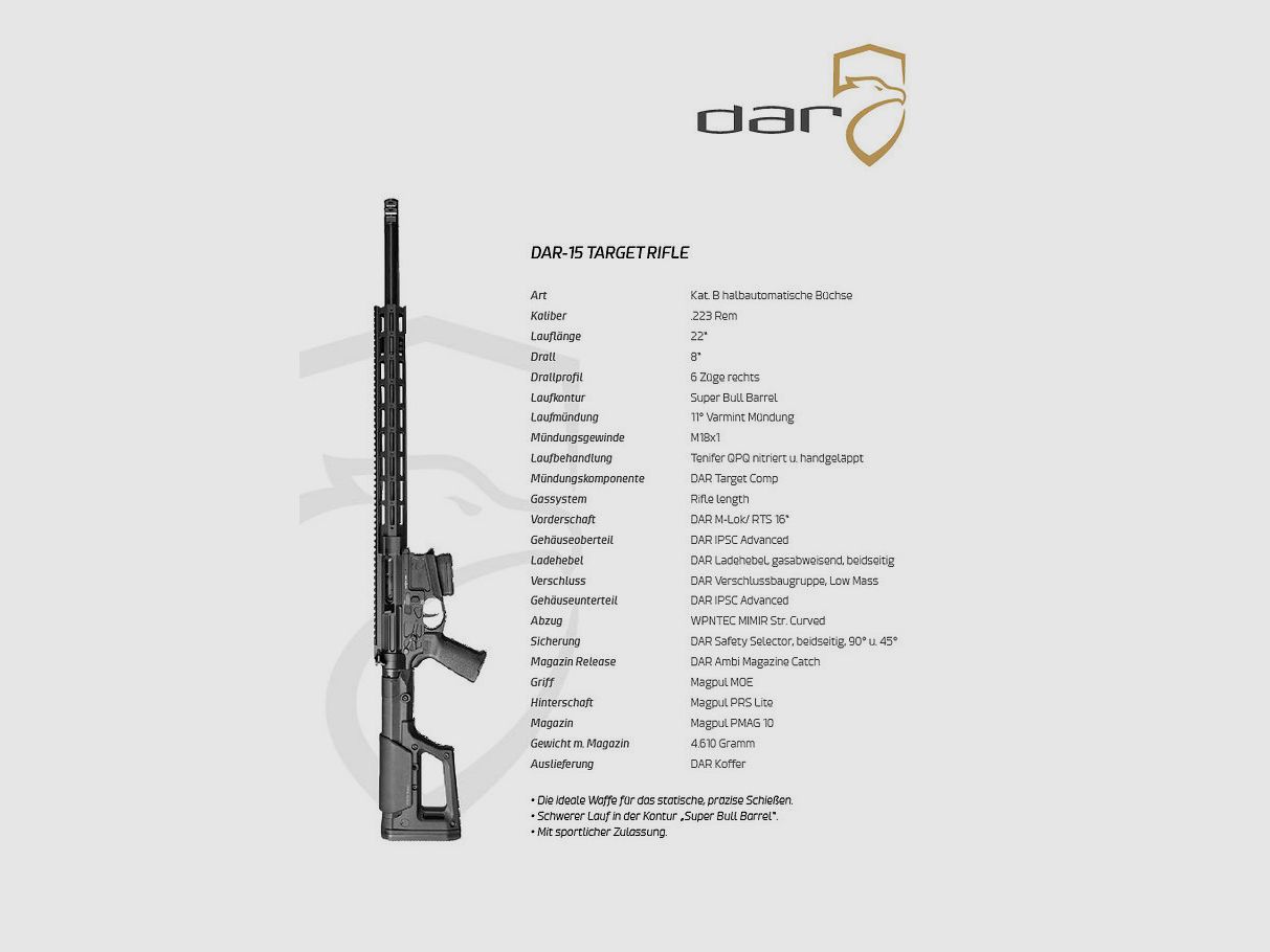 DAR-15 Target Rifle | AR15 – 22″