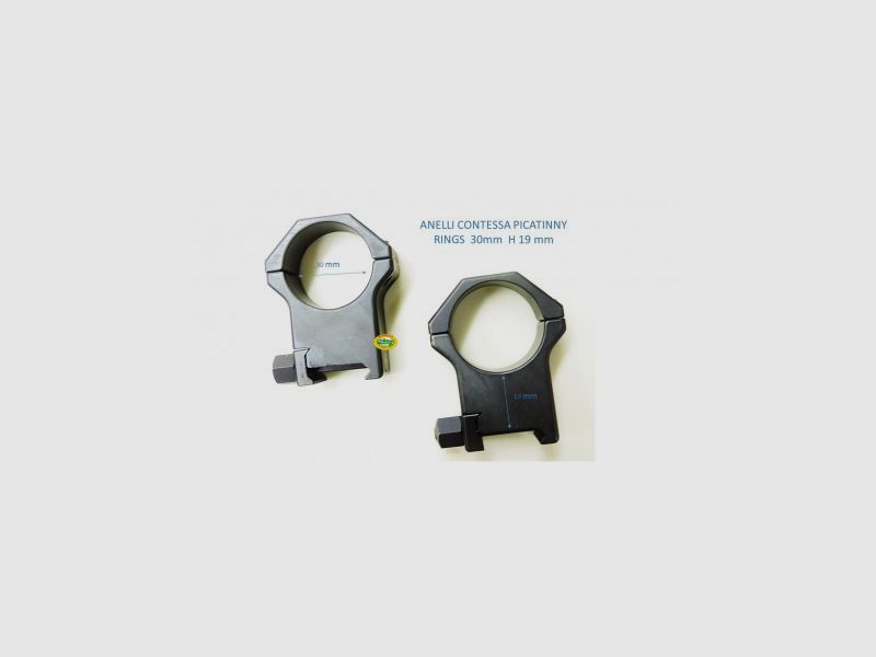 CONTESSA Picatinny-Ringe 30 mm H 19 mm