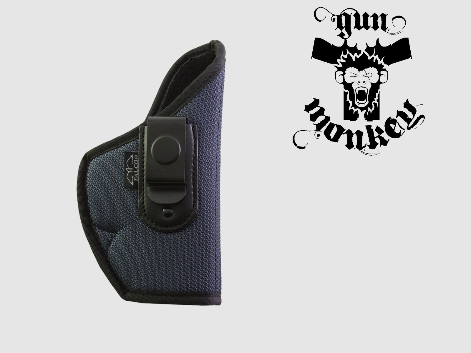 Holster IWB pour GLOCK 17, pour droitier, fixation à la ceinture 2"/50 mm, en nylon avec éléments en cuir, bleu Falco(4933), image 2 sur 2