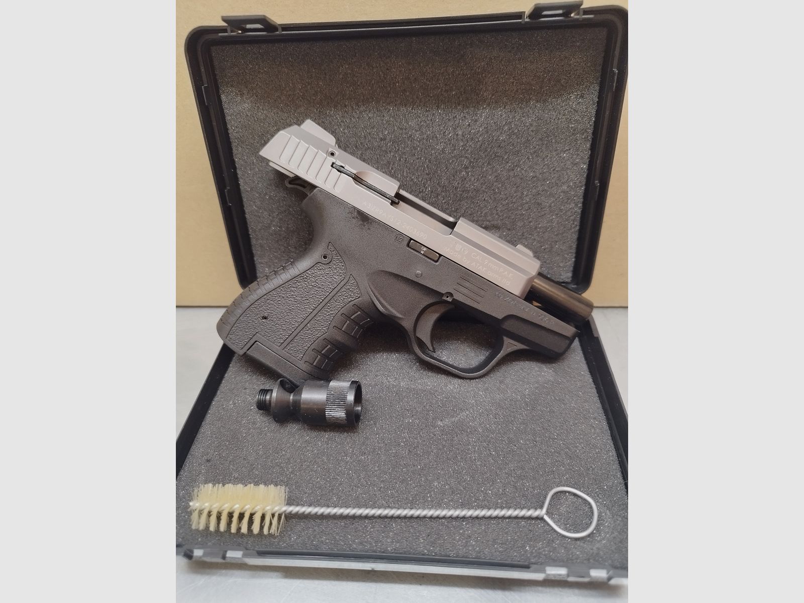 Pistola de fogueo Zoraki 906 9mm acabado titanio !!Producto nuevo!!
