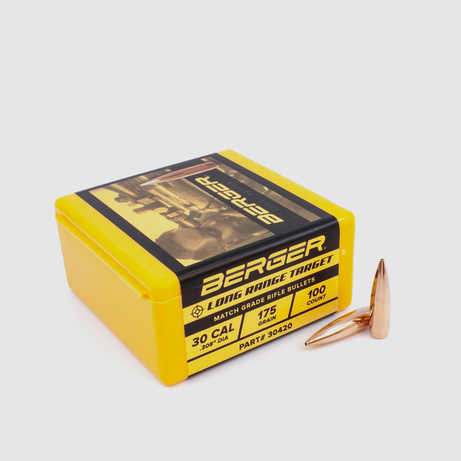 Proiettile Berger .30 Long Range BT Target 175GR 100 Pezzi