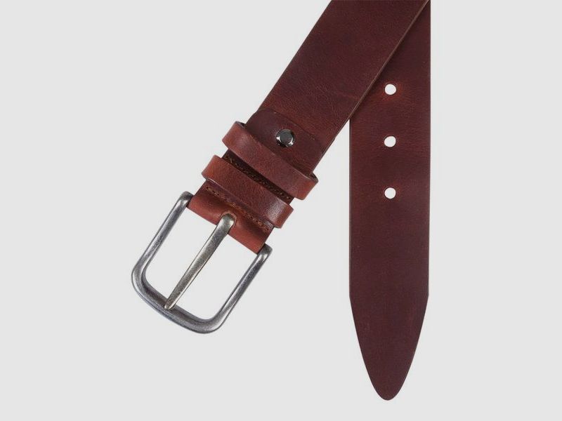 Portia Bælte Læder 4cm Cognac