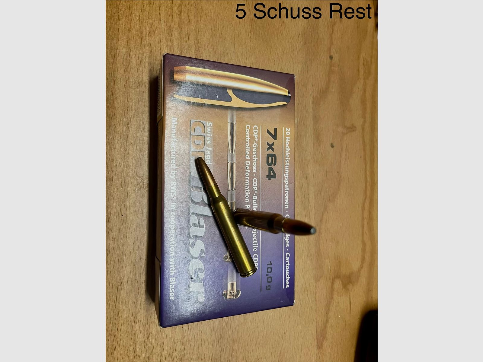 Munition de carabine 7x64 10,0 g/ 154 gr Blaser CDP