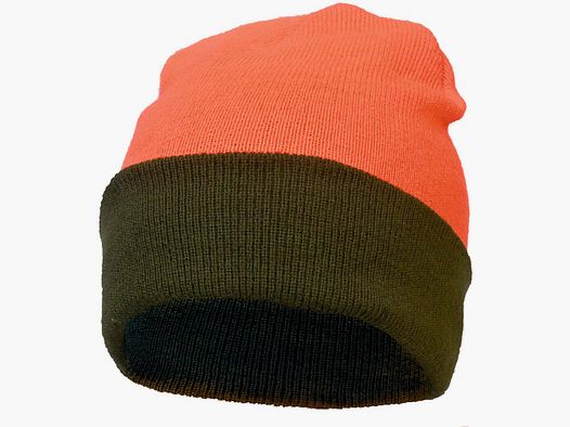 Lodenhut Wendemütze Oliv-Orange