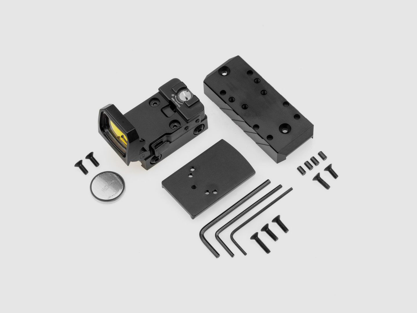 Bundle – RED DOT VISIER + RED DOT SIGHT MOUNT Schiene | Huben GK1 | RMR 3.0 | Doctor | RMSc