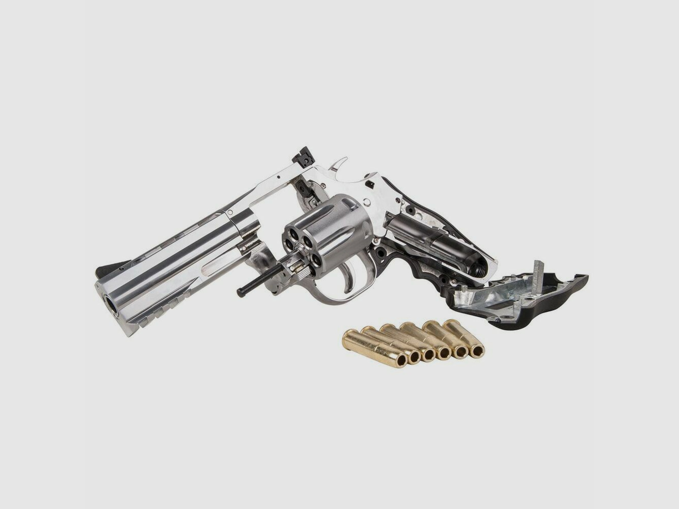 Dan Wesson 715 4" .177 Silber 4,5mm Druckluft Co2