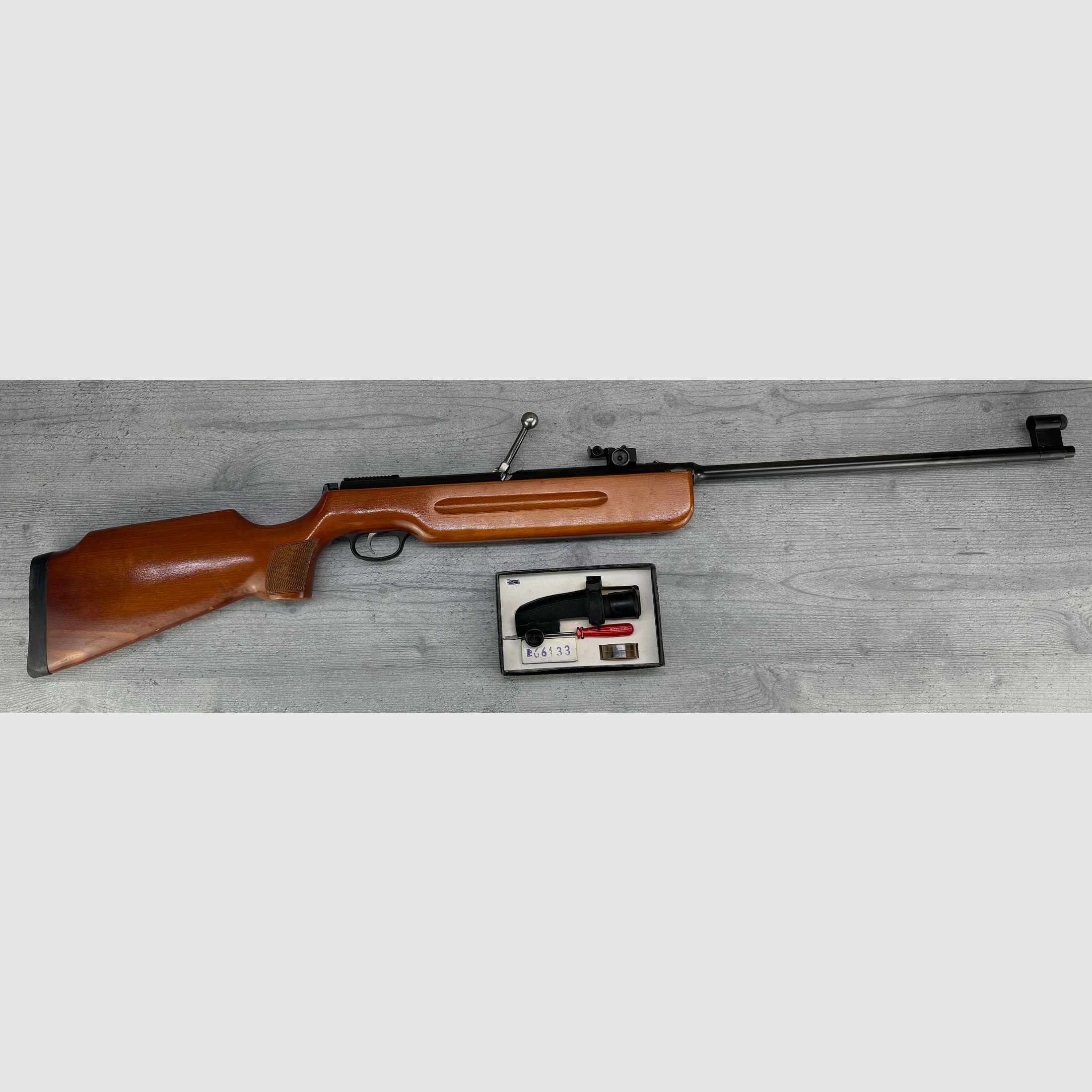 Haenel Mod. 311 Luftgewehr 4,5mm Diabolo mit Original Diopter (+Set) und Kimme, Tragetasche