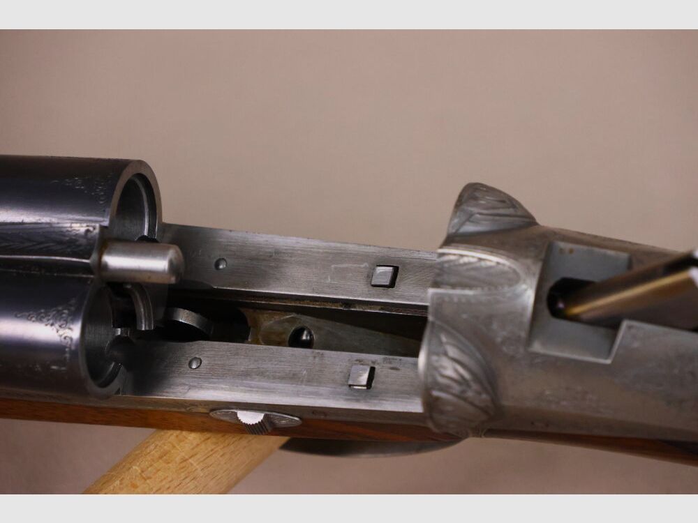 Darné ; St. Etienne Querflinte // tolle Gravur // gebläute Abzüge // honigf. Schaft // TOP