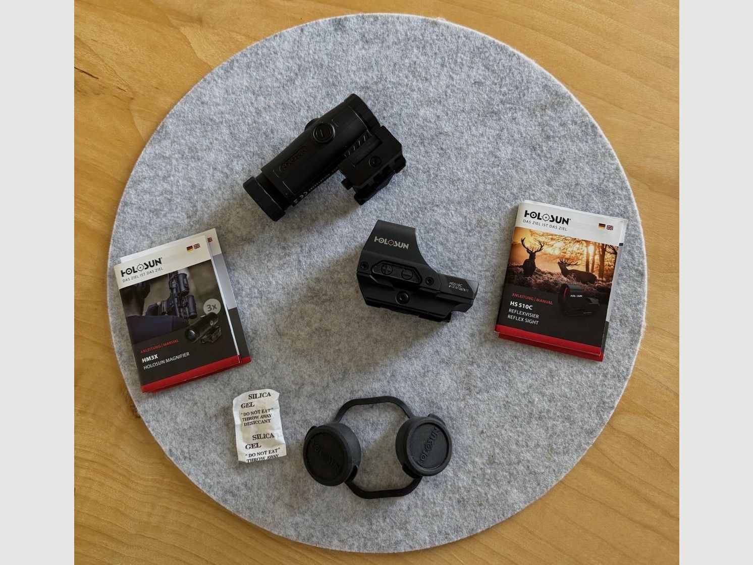 Holosun HS510C + HMX3 Reflexvisier und Magnifier Set