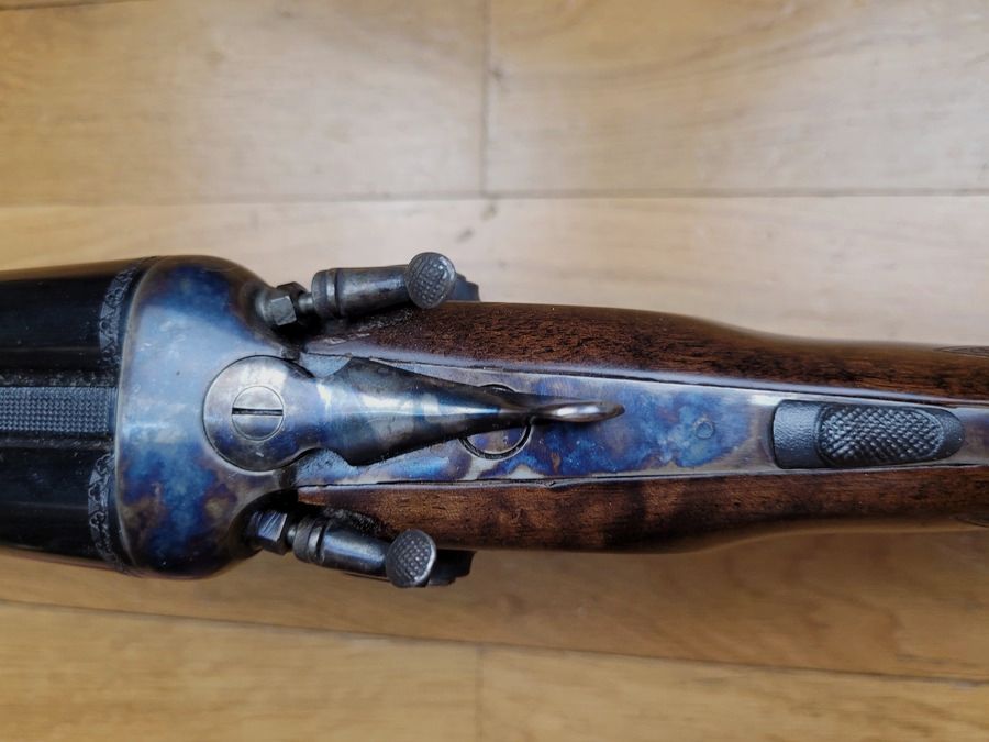 Sehr schönes Coach Gun – in 12/76 – italienische Fertigung von ARAL in hoher Qualität für HEGE – sehr schönes Holz – Spiegel-Läufe – prächtige Brünierung – Prüfung 1370 bar – ambidextrisch – in hervorragendem Zustand!, Bild 18 von 29