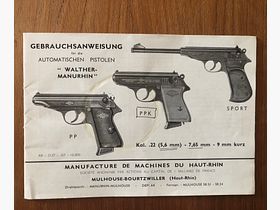 Gebrauchsanweisung Walther PP / PPK