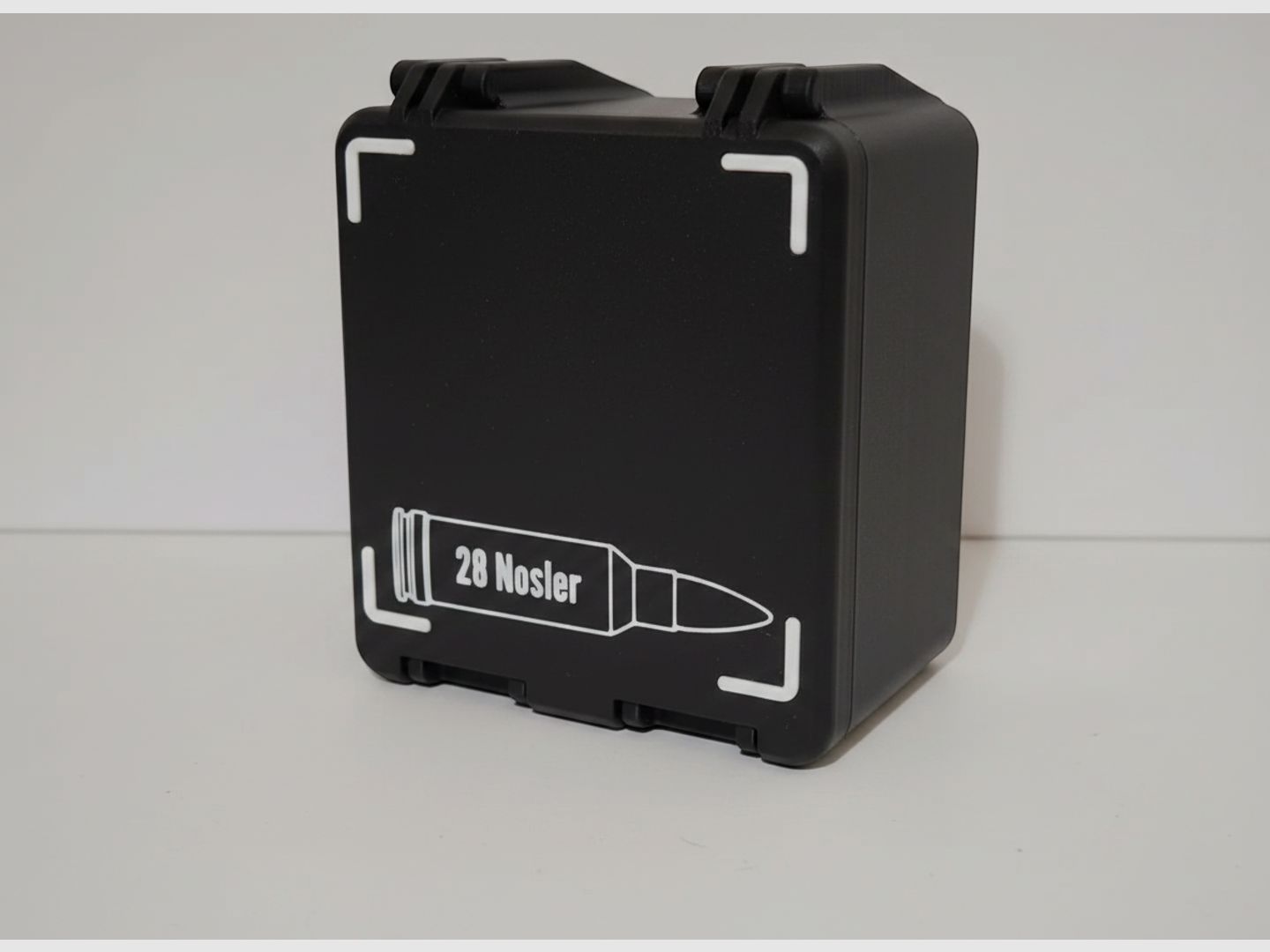 Filamelt Munitionsbox / 28 Nosler / 'Klapp- / Rastdeckel' / Patronenbox, Ammo Box