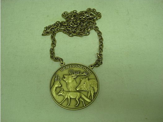 Medaglia di caccia. Grande selvaggina - 60 mm, anello e occhiello