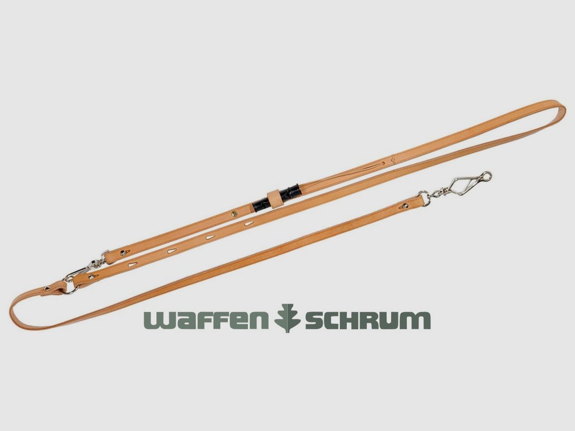 AKAH Oberländerleine aus Fahlleder / Universell verwendbar als Führ-/Umhänge-/Schweißleine