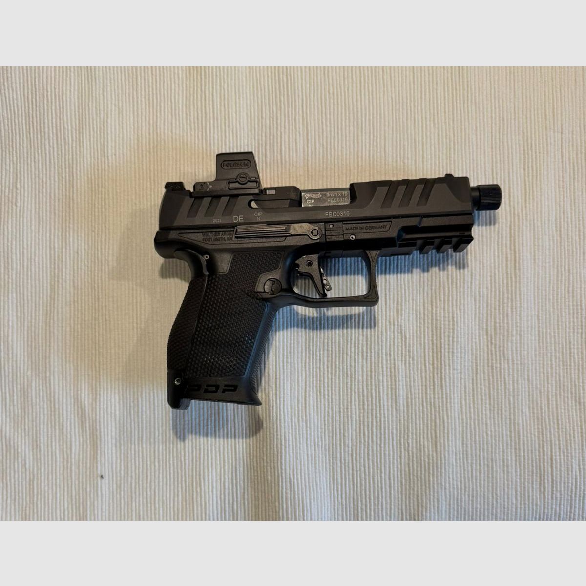 Walther PDP Compact 4,6“ OR PRO SD + Holosun EPS -Carry-GR-MRS + 5 cargadores + funda Ghost (fecha de compra abril de 2024) VB