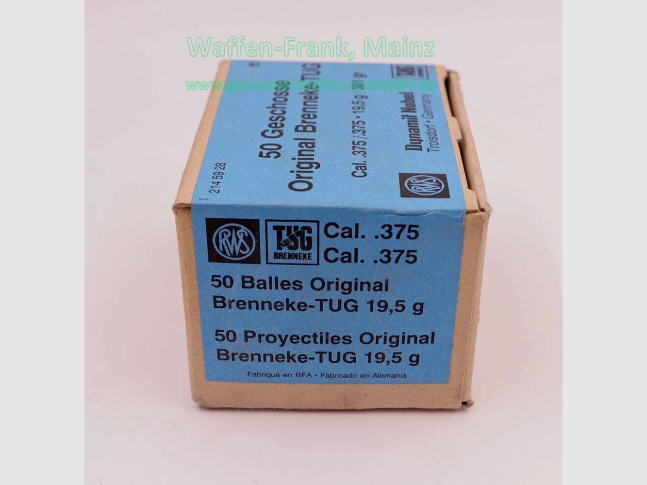 RWS (WZd.Fa.Rottweil) Büchsengeschosse .375 (.375)