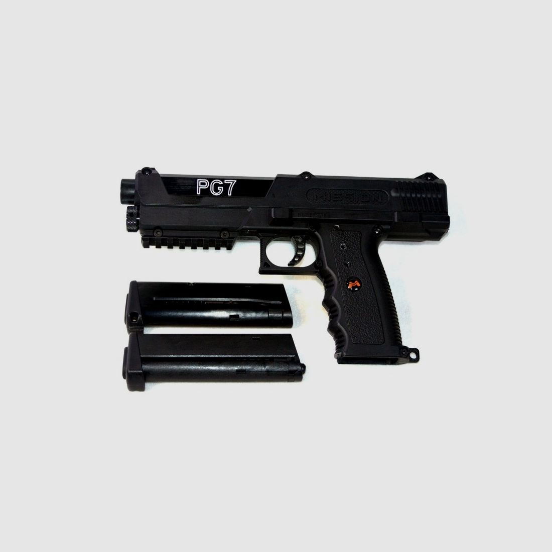 TPR-PG7 MISSION Cal. 68 + 2. Magazin + Munición, idéntico a "TiPX .68 Tippmann Paintball Pistole"