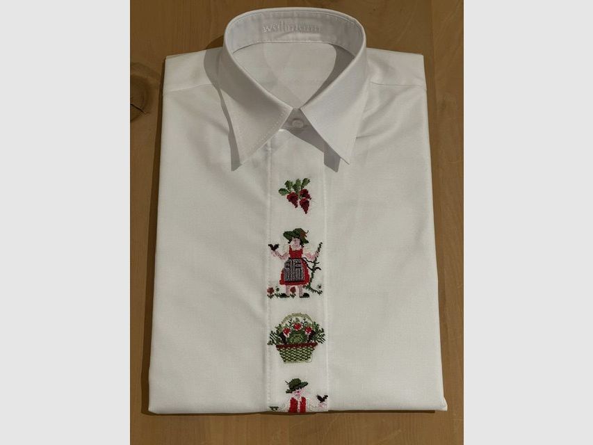 Blouse Wallmann "Jour de Récolte" en blanc