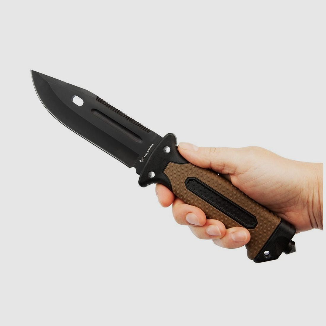 Taktisches Messer HASTAA 10-HS-251 + Feuerstarter und Messerschärfer, Bild 12 von 12