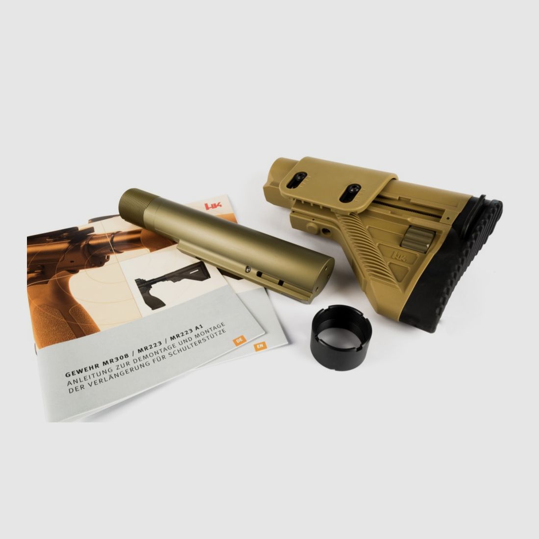 HECKLER & KOCH Schaft Umrüstsatz Schultzerstütze f. MR308 SAND, Bild 1 von 2