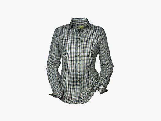 Skogen Damen Bluse Karo Natur / Bunt