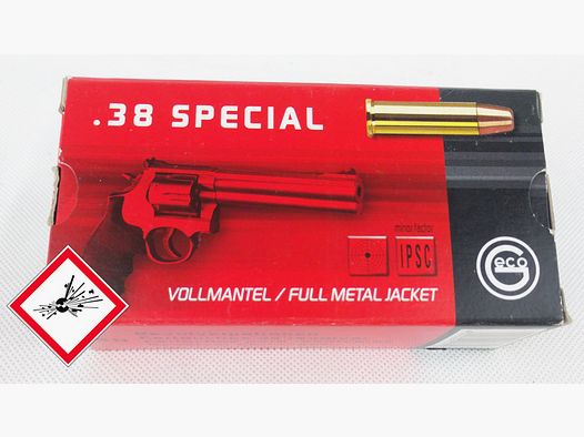 Geco Revolverpatrone Kal. .38 Special VM 158grs.