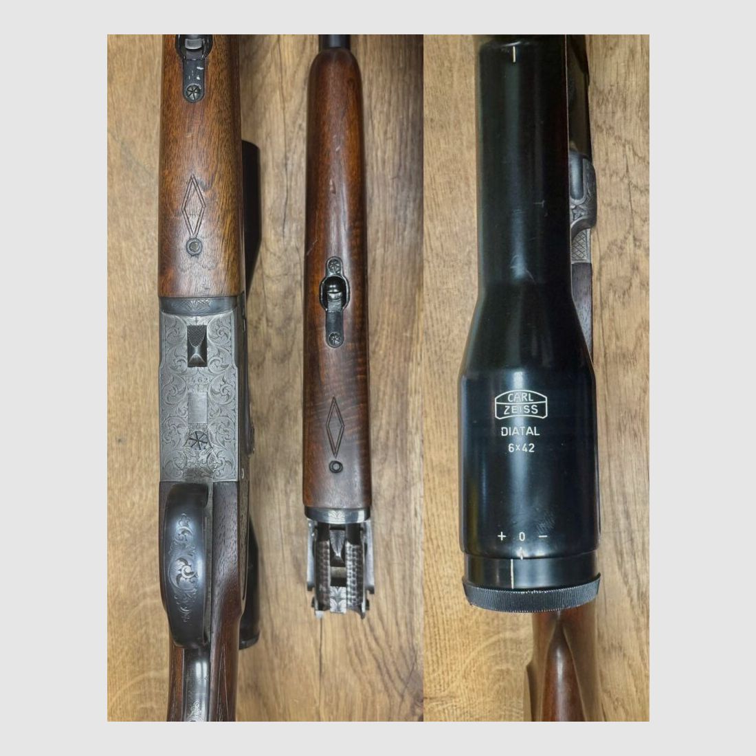 Brünner 572.5 Side Lock Over and Under Combination Gun with Interchangeable Barrel