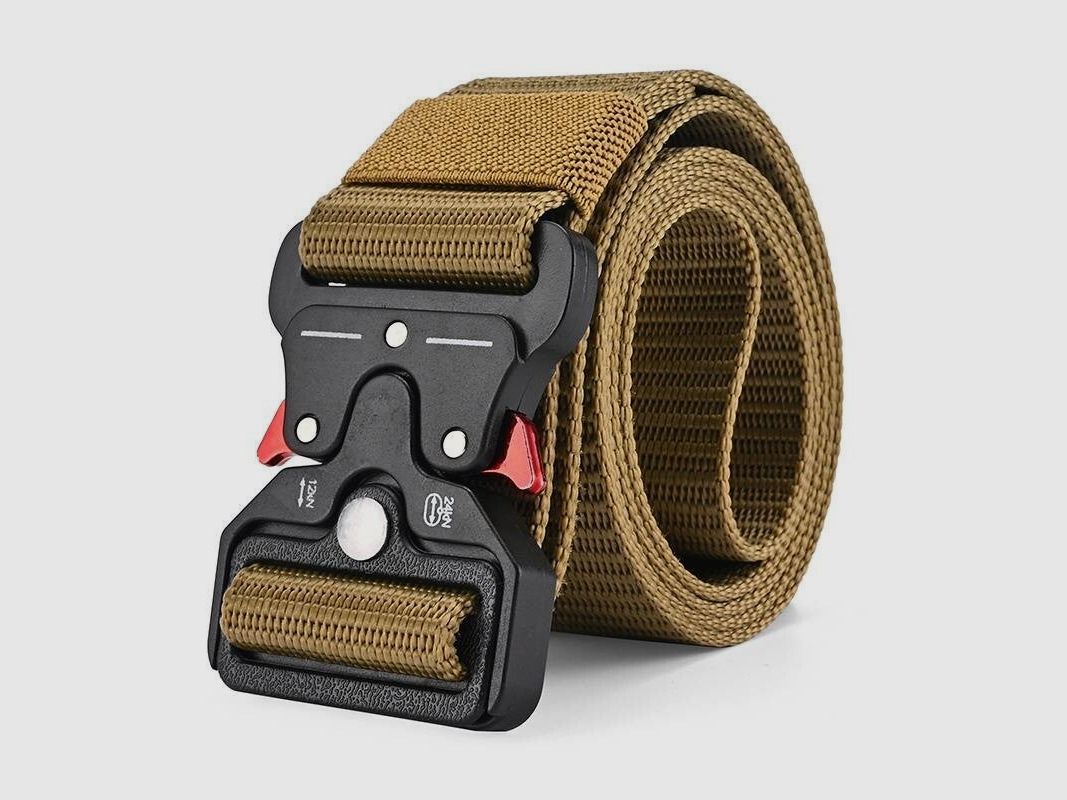 ExploreMate Tactical Belt - khaki/rot