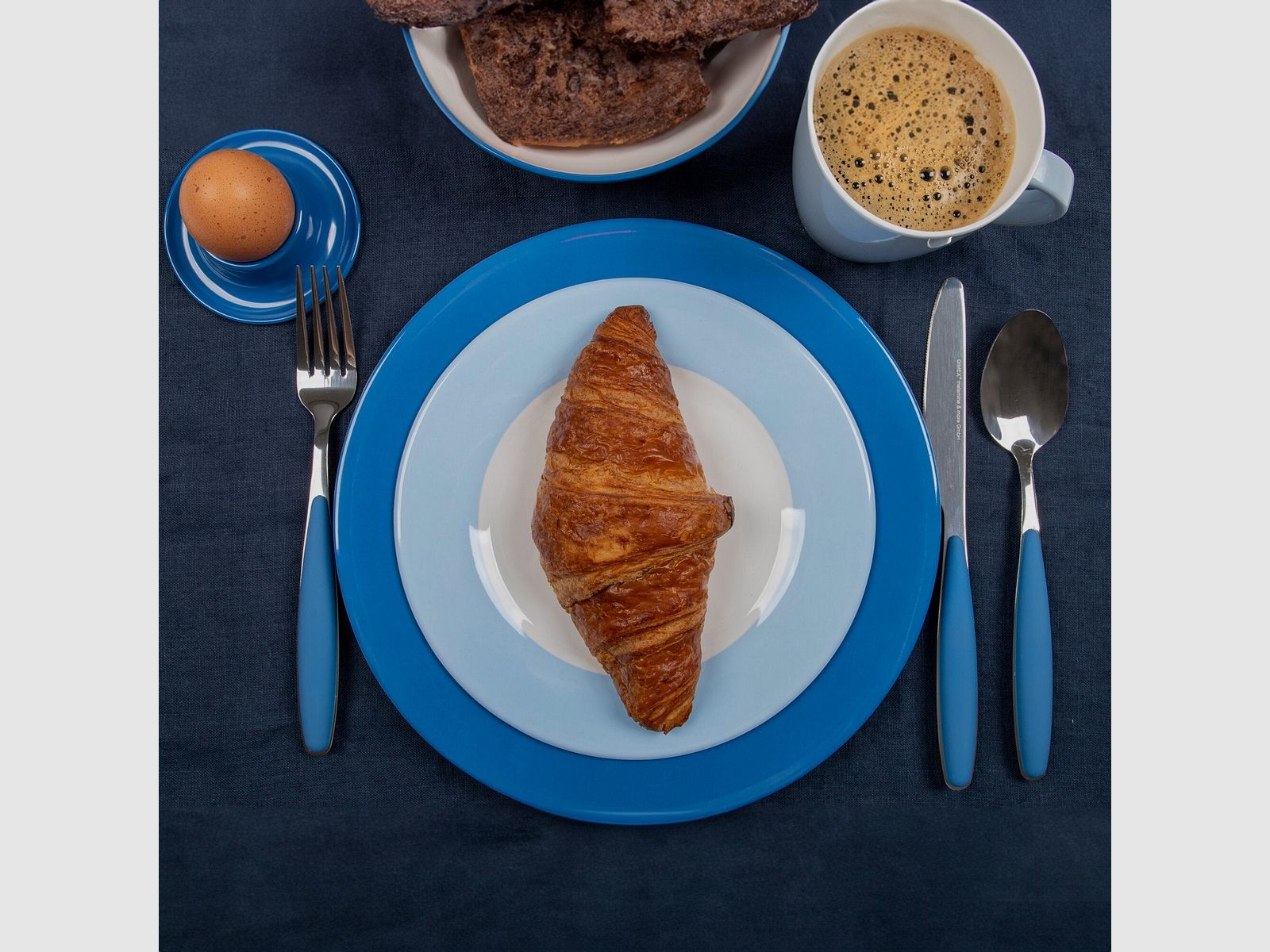 Tableware set Colour Line, blue, image 8 of 8