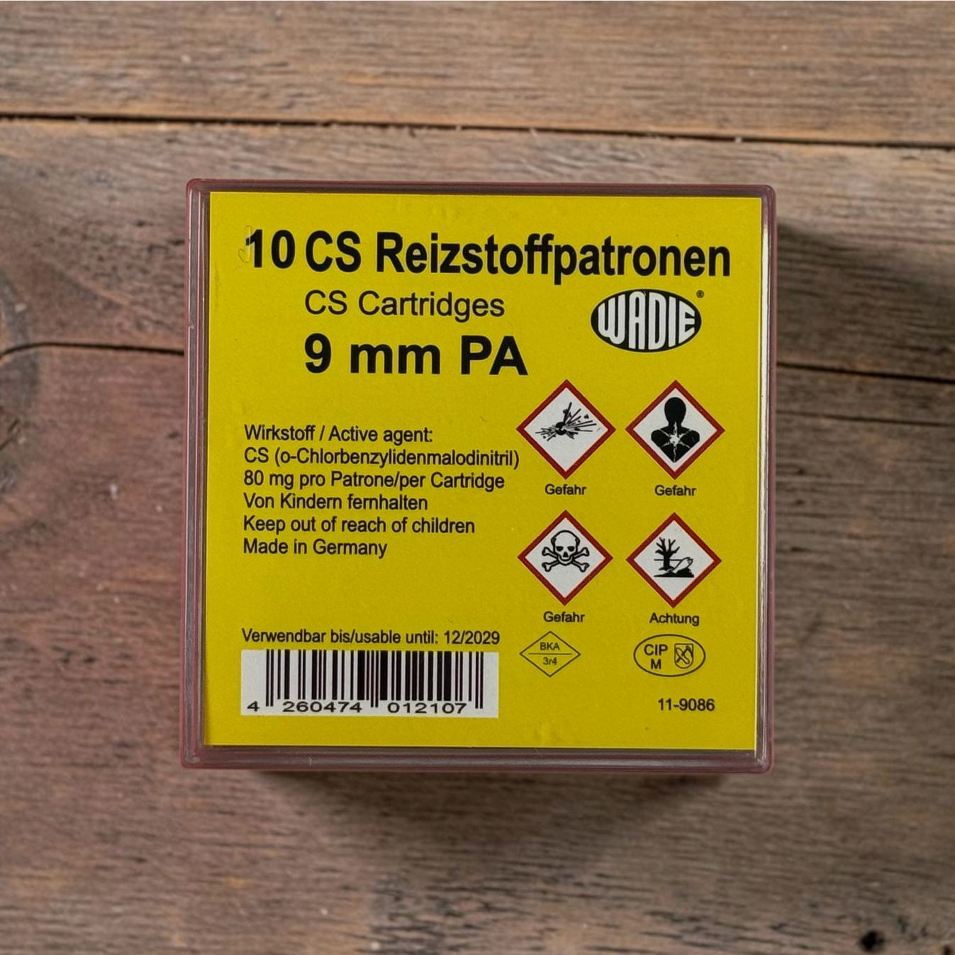Wadie CS cartucce irritanti 9mm PAK