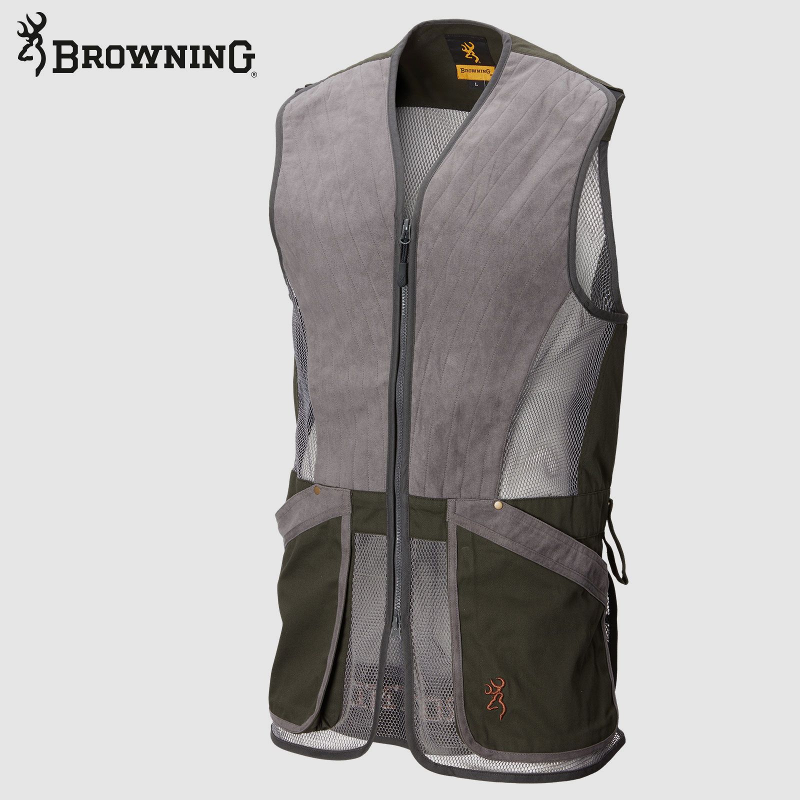 BROWNING Schießweste Pro Sport grau/grün