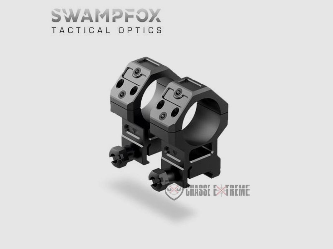 SWAMPFOX Extra High 30mm Mounting Rings for 45 Degree Reflex Sight, image 1 of 3