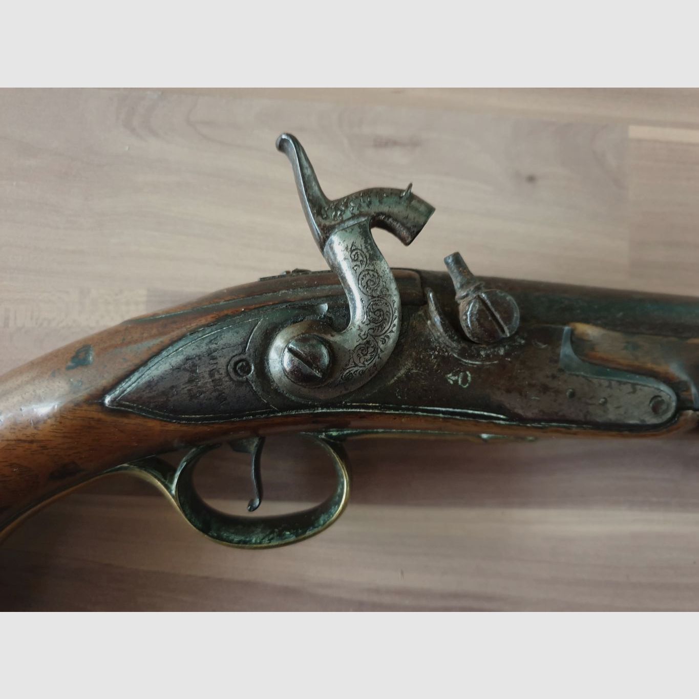 Englische Offizier-Pistole vor 1742