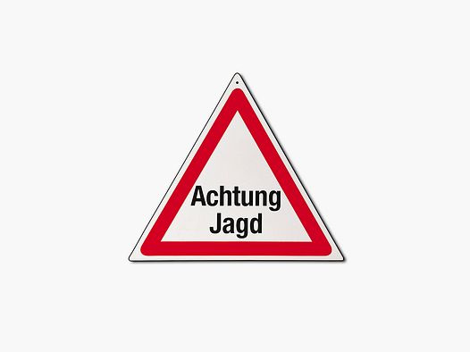 Warndreieck Schild "Achtung Jagd"