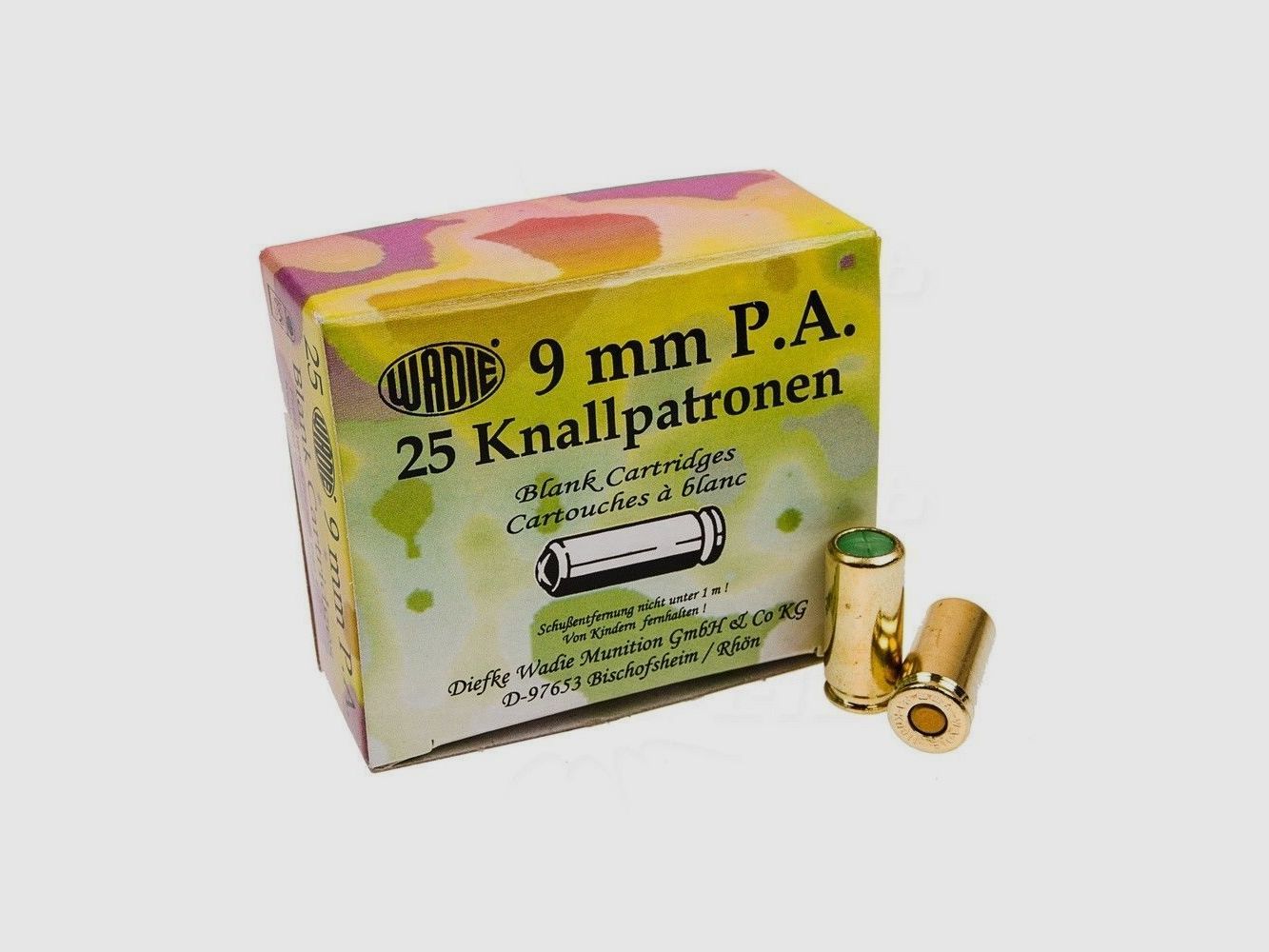 Wadie Platzpatronen 9 mm P.A.K. - 25 Stk