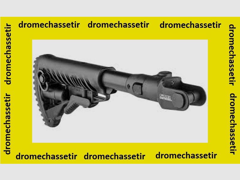 Taktischer Schaft für AKMS, klappbar und verstellbar, schwarz, FAB DEFENSE
